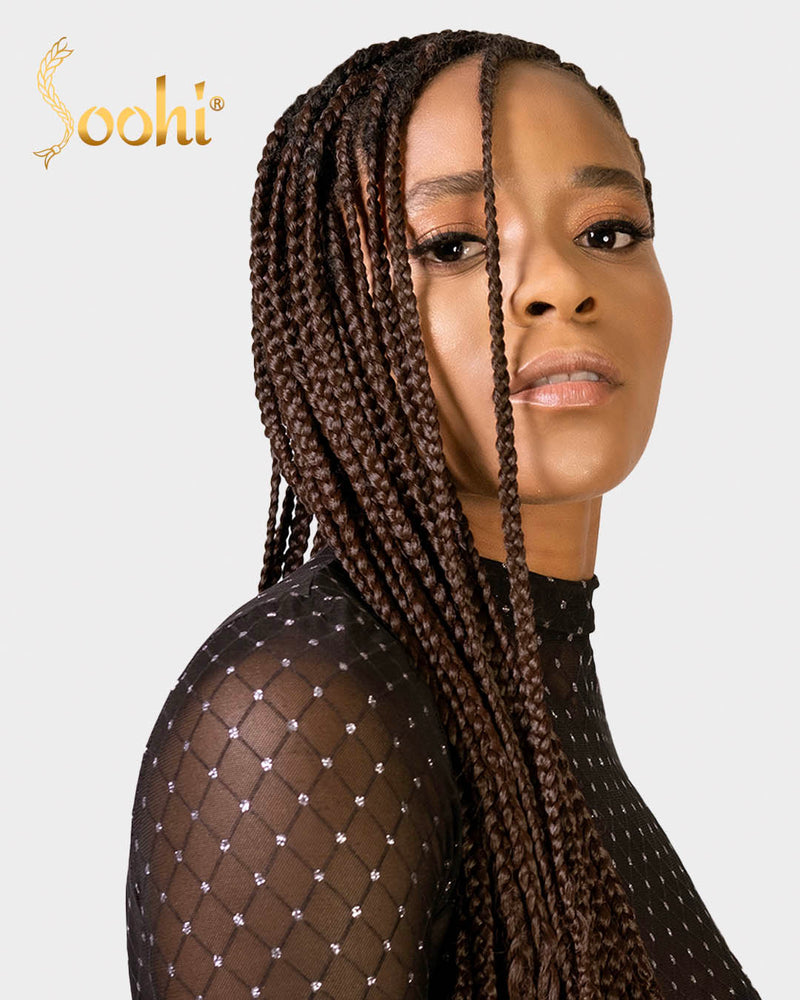 Light Burgundy #118B - 24" Braiding Hair (4 Pack)