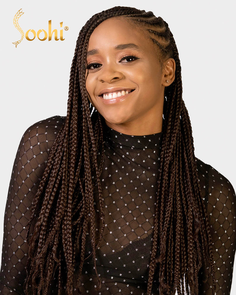 Light Burgundy #118B - 24" Braiding Hair (4 Pack)