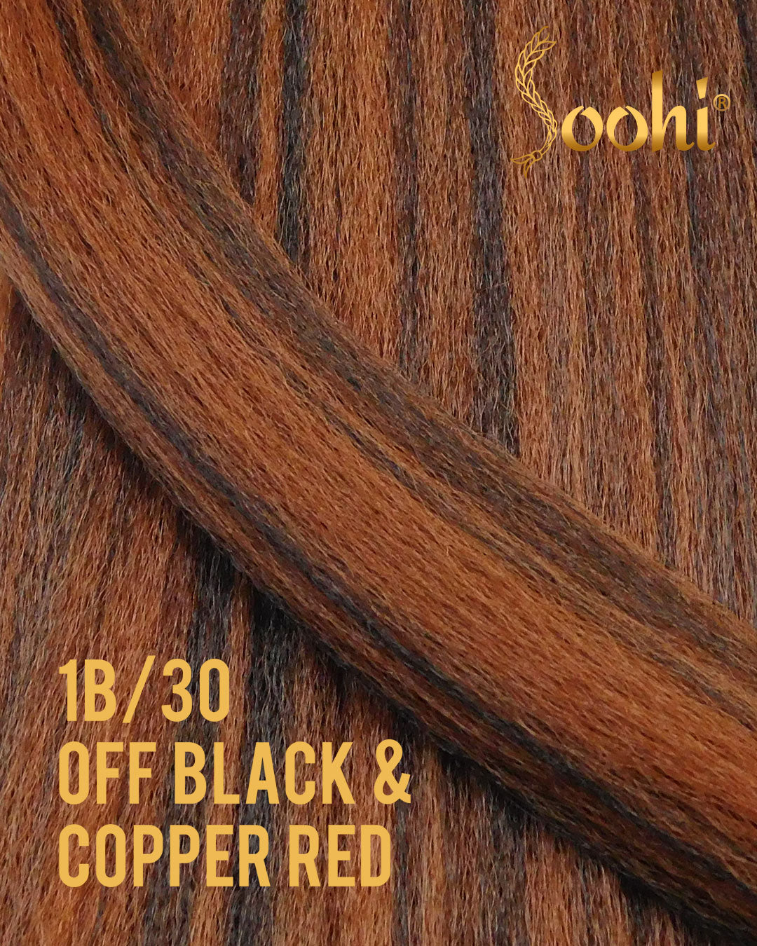 Off Black & Copper Red #1B-30 - 24