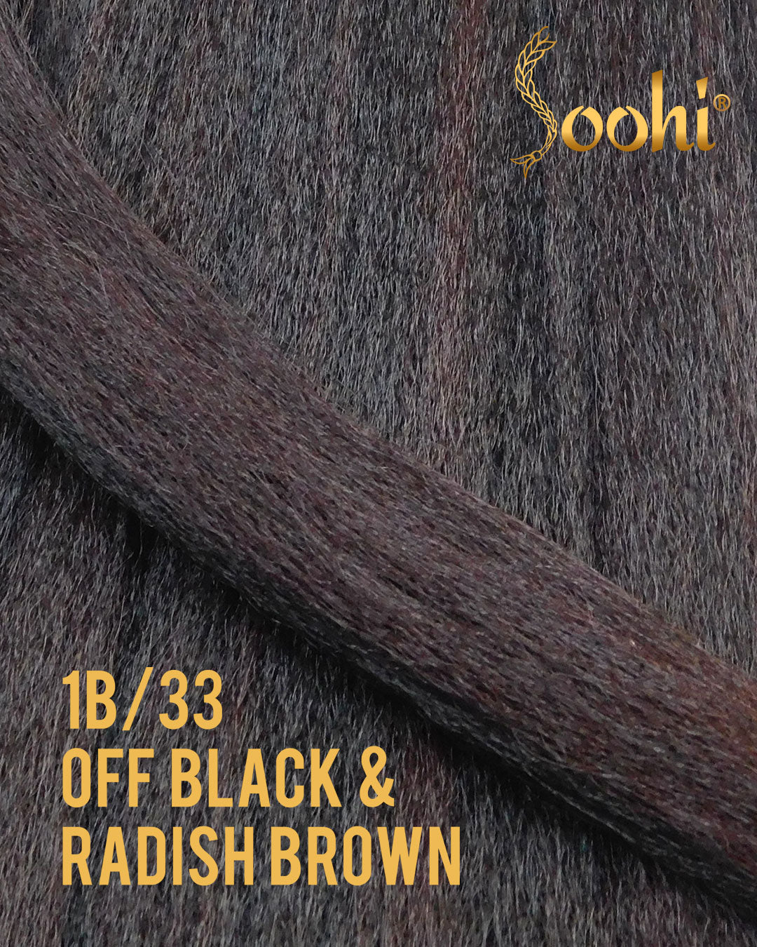 Off Black & Radish Brown #1B-33 - 24