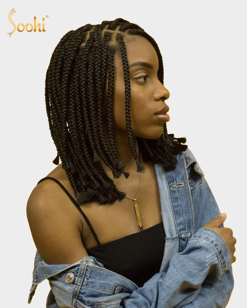 Off Black #1B - 24" Braiding Hair (4 Pack)