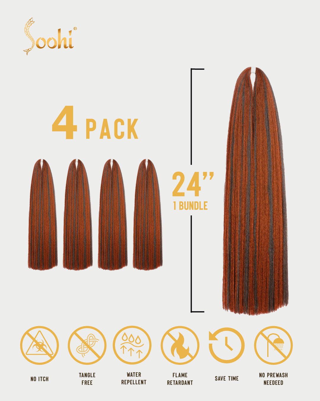 Off Black & Copper Red #1B-30 - 24