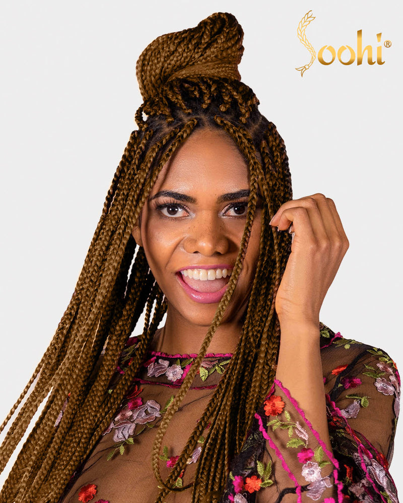Golden Dark Brown #27 - 24" Braiding Hair (4 Pack)