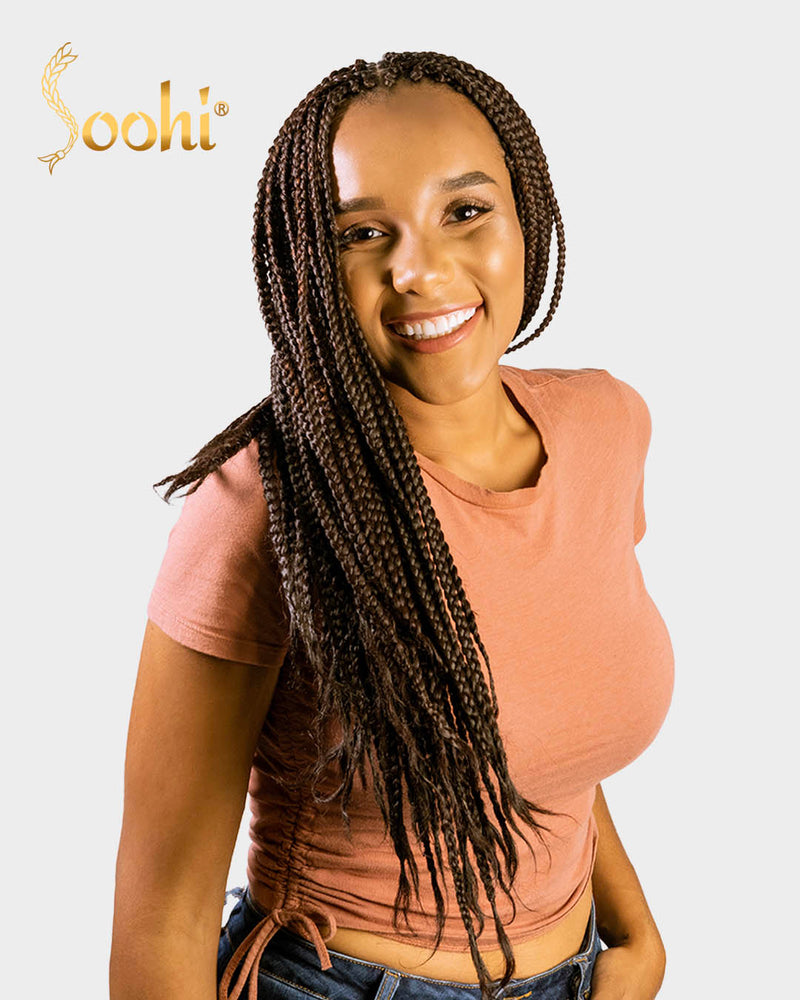 Light Brown & Radish Brown #4-33 - 24" Braiding Hair (4 Pack)