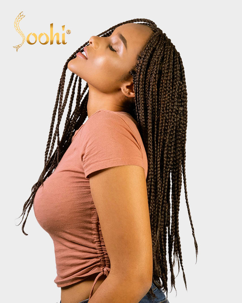 Light Brown & Radish Brown #4-33 - 24" Braiding Hair (4 Pack)