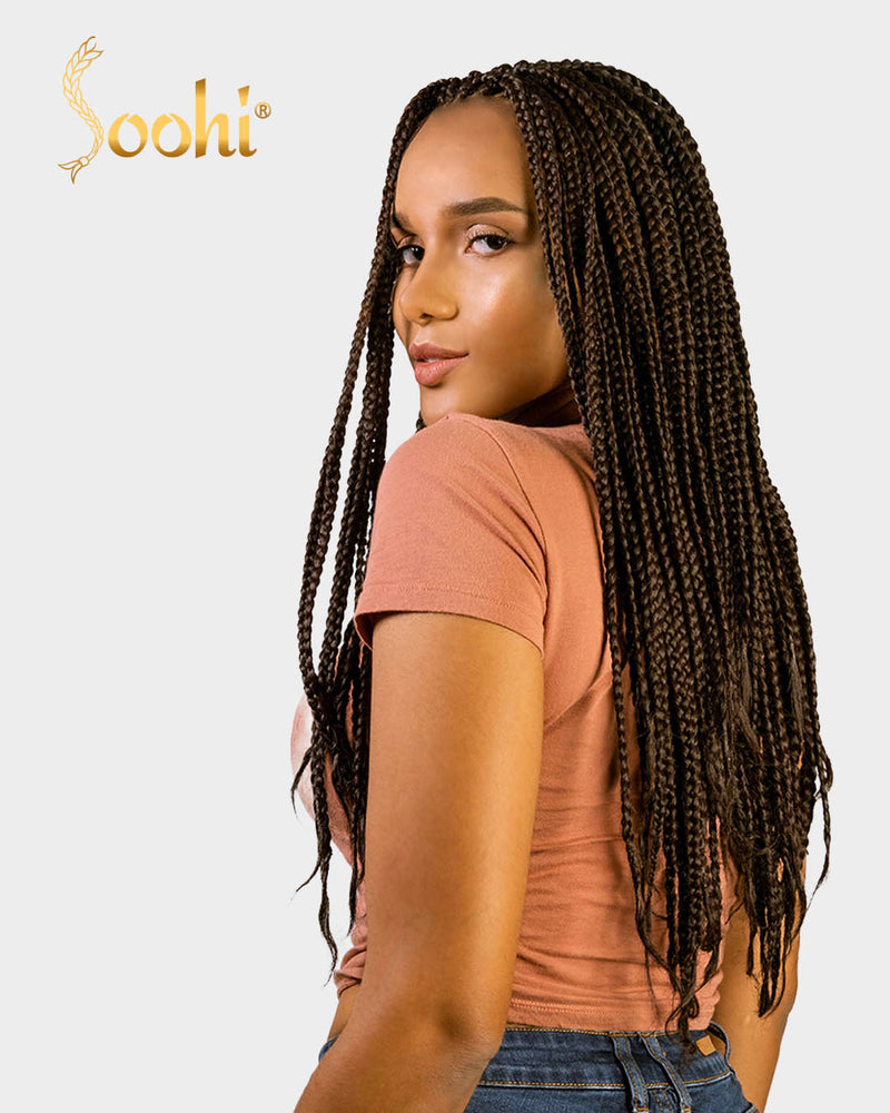 Light Brown & Radish Brown #4-33 - 24" Braiding Hair (4 Pack)