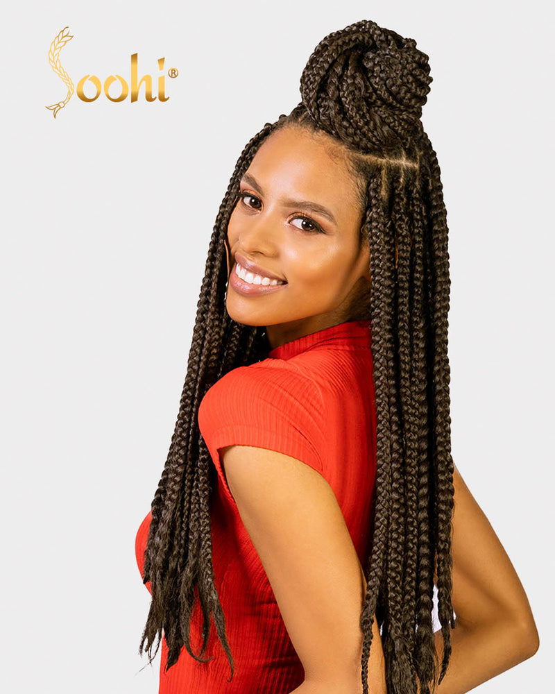 Light Brown #4 - 24" Braiding Hair (4 Pack)