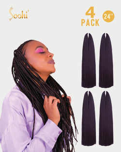 Radish Brown #33 - 24" Braiding Hair (4 Pack)