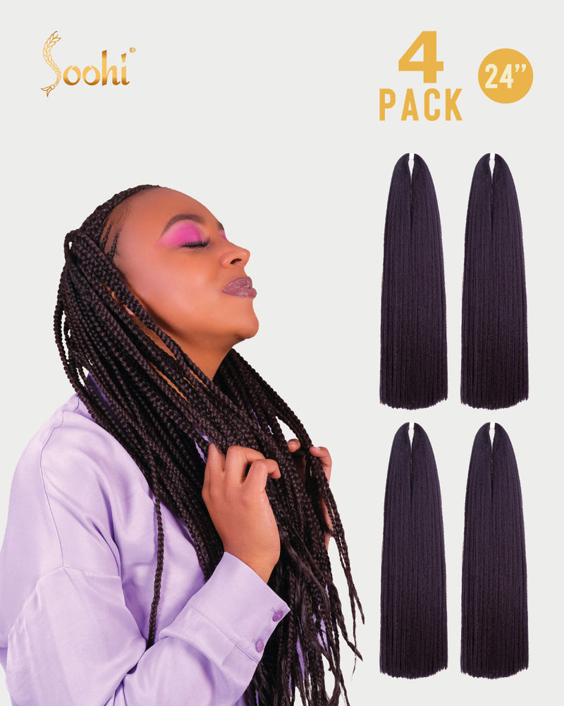 Radish Brown #33 - 24" Braiding Hair (4 Pack)