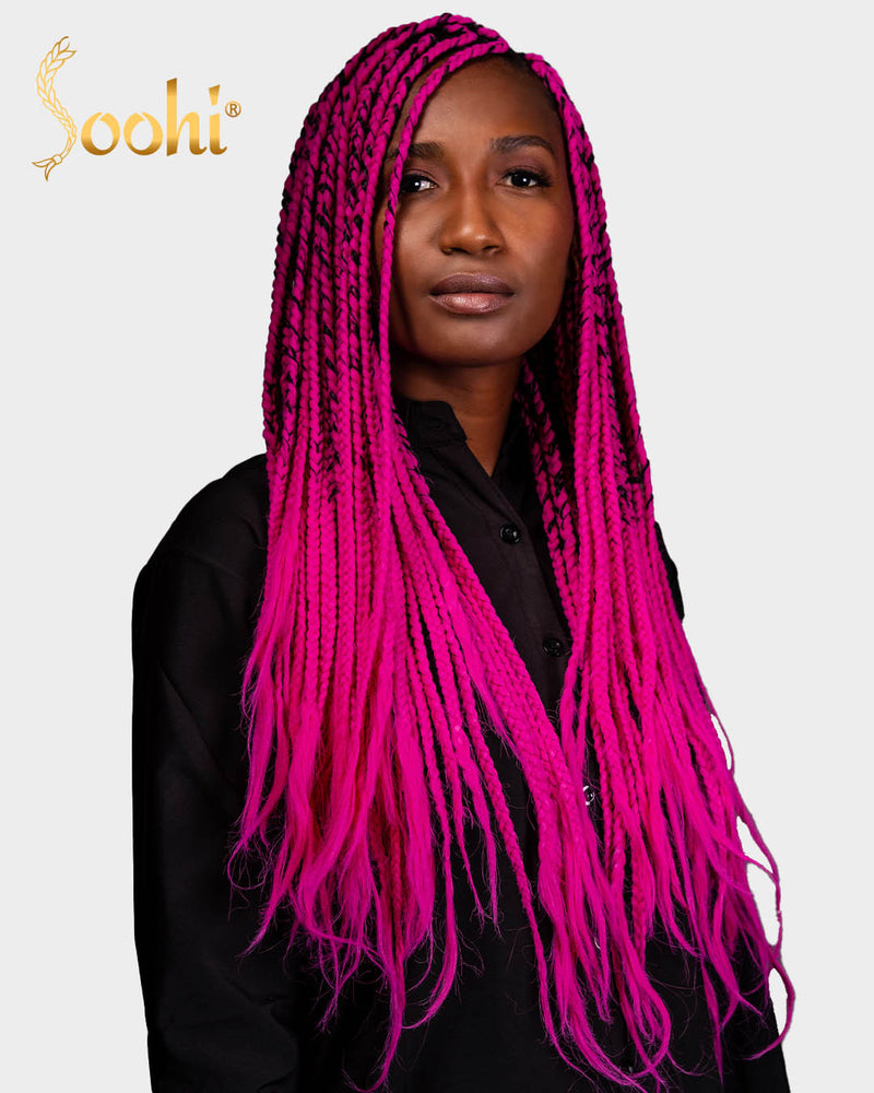 Pink - 24" Braiding Hair (4 Pack)