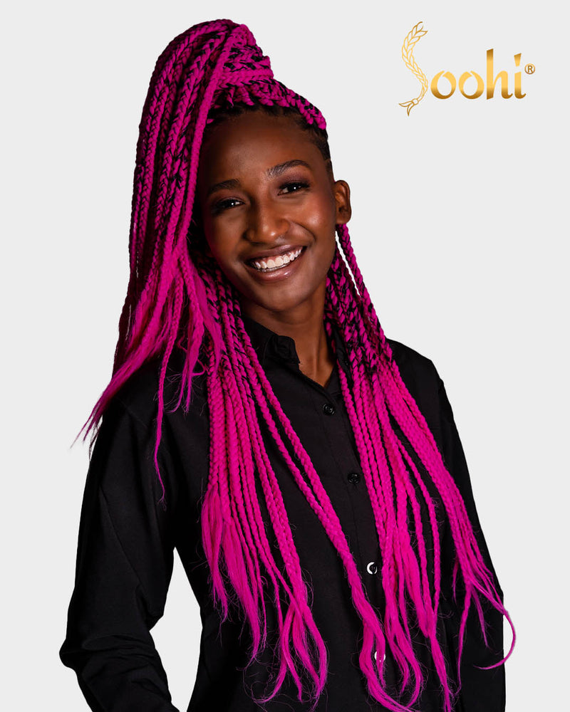 Pink - 24" Braiding Hair (4 Pack)